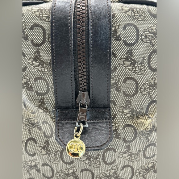 Celine Vintage C Macadam Carriage Boston Handbag EUC - Picture 6 of 16